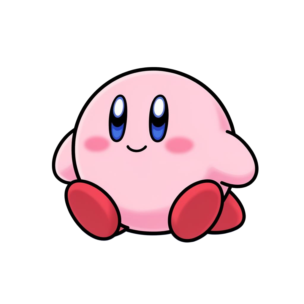 Kirby sitting peacefully